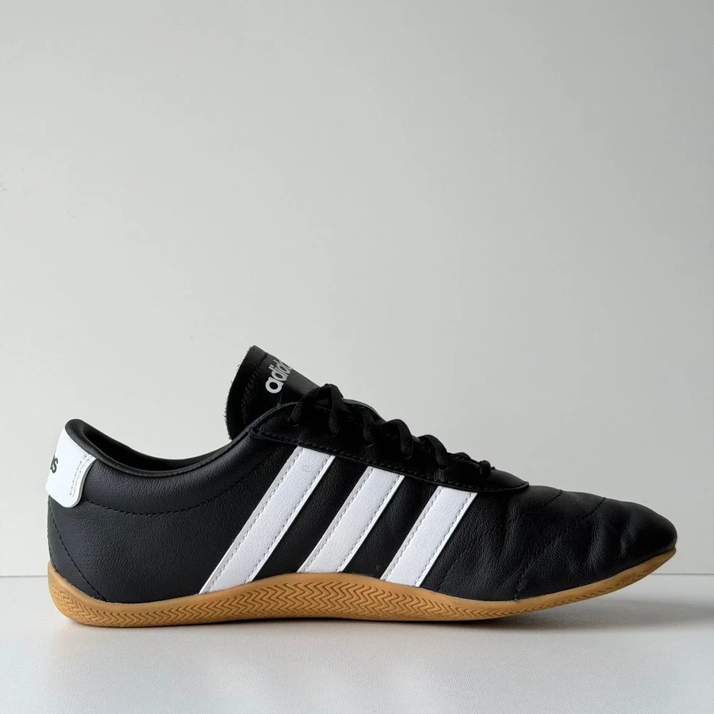 Adidas Grand Court Lo Womens 8 Black Indoor Soccer Athletic‎ Preppy Sneakers